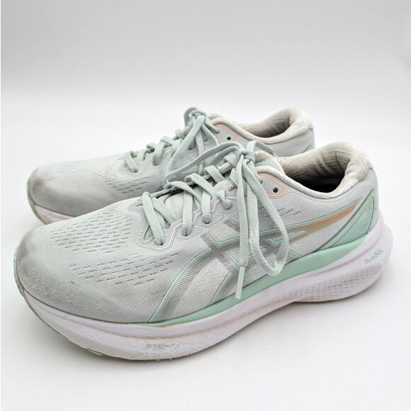 ASICS Gel-Kayano 30 Knit Runner Sneaker Shoes Women's Pale Mint Size US8 EU39.5 - Picture 1 of 15